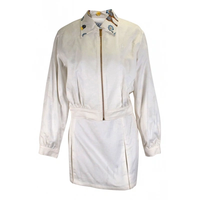 Pre-owned Escada Jacket In White