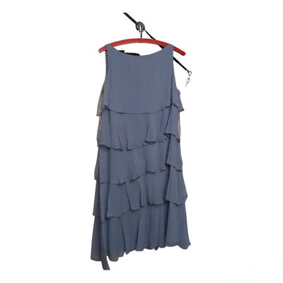Pre-owned Georges Rech Silk Mid-length Dress In Grey