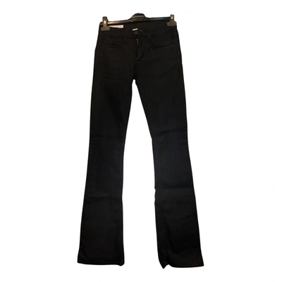 Pre-owned Cycle Straight Pants In Black