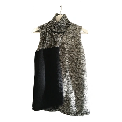 Pre-owned Dondup Wool Jumper In Silver