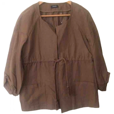 Pre-owned Max & Co Coat In Brown