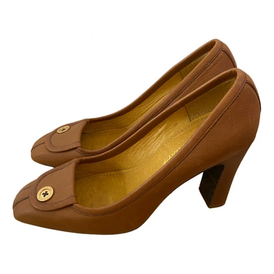 Pre-owned Ted Baker Leather Heels In Camel