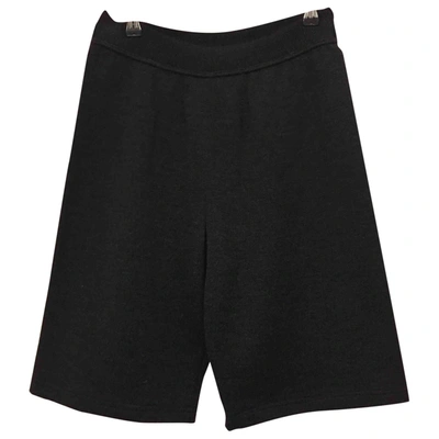 Pre-owned Rena Lange Wool Shorts In Anthracite