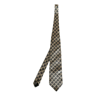 Pre-owned Giorgio Armani Silk Tie In Grey