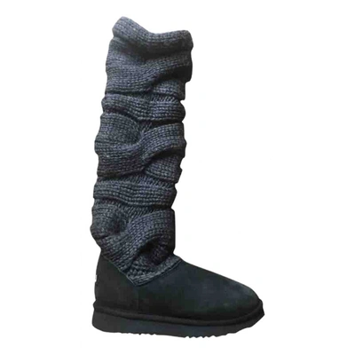 Pre-owned Mou Boots In Black