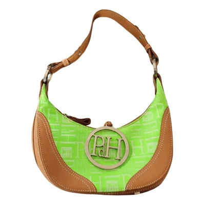 Pre-owned Pedro Del Hierro Leather Handbag In Green