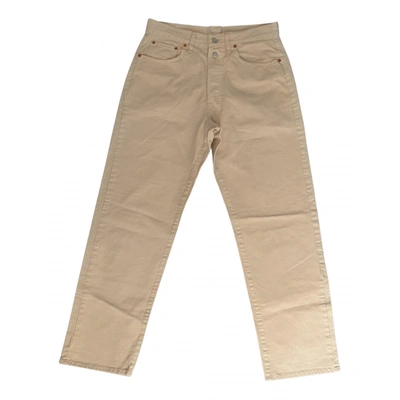 Pre-owned Replay Trousers In Beige