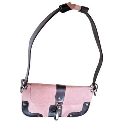 Pre-owned Emporio Armani Leather Handbag In Pink