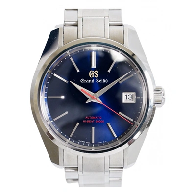 Pre-owned Grand Seiko Watch In Blue