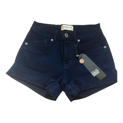 Pre-owned Barbour Navy Cotton - Elasthane Shorts