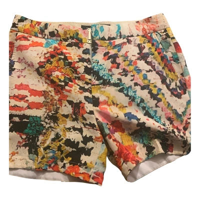 Pre-owned Barbara Bui Silk Mini Short In Multicolour