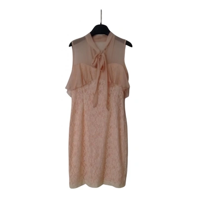 Pre-owned Erika Cavallini Lace Dress In Pink