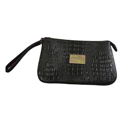 Pre-owned Pinko Leather Handbag In Black