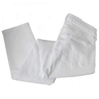 Pre-owned J Brand Slim Pants In White