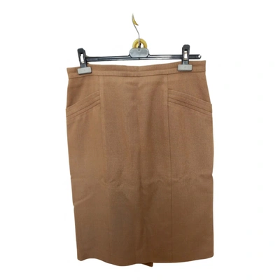 Pre-owned Weill Mid-length Skirt In Brown