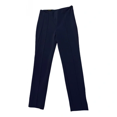 Pre-owned Escada Chino Pants In Blue