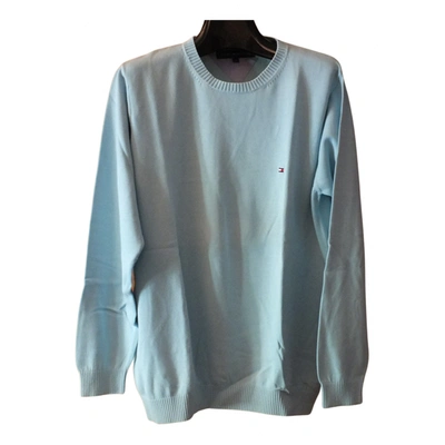 Pre-owned Tommy Hilfiger Pull In Turquoise