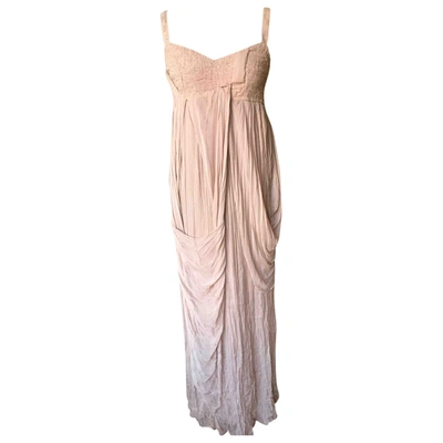 Pre-owned Blank Silk Maxi Dress In Other