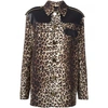 GIVENCHY leopard print grain de poudre jacket,16I3009339