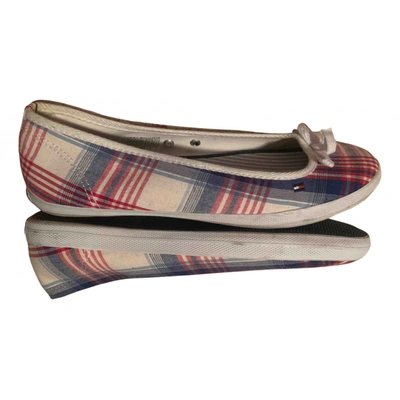 Pre-owned Tommy Hilfiger Cloth Ballet Flats In Multicolour