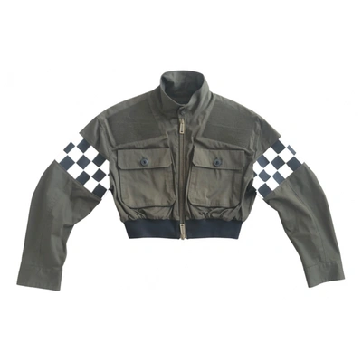 Pre-owned Dsquared2 Biker Jacket In Green