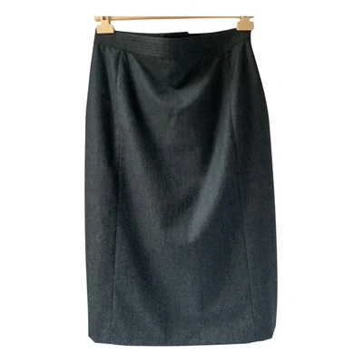 Pre-owned Aspesi Wool Mid-length Skirt In Grey