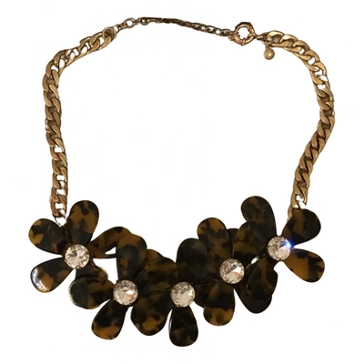 Pre-owned Jcrew Necklace In Brown