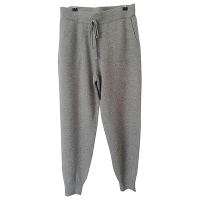 Pre-owned Jcrew Cashmere Trousers In Grey