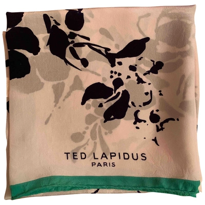 Pre-owned Ted Lapidus Silk Neckerchief In Green