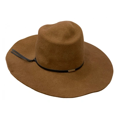 Pre-owned Woolrich Wool Hat In Brown