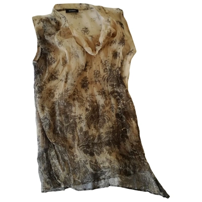 Pre-owned Max & Co Silk Vest In Beige
