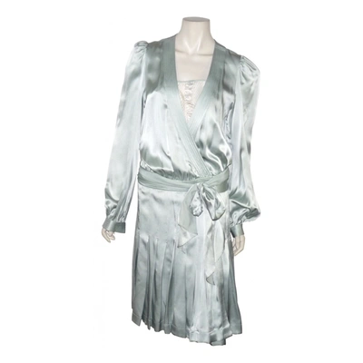 Pre-owned Barbara Bui Silk Mid-length Dress In Green