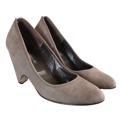 Pre-owned Mauro Grifoni Heels In Grey