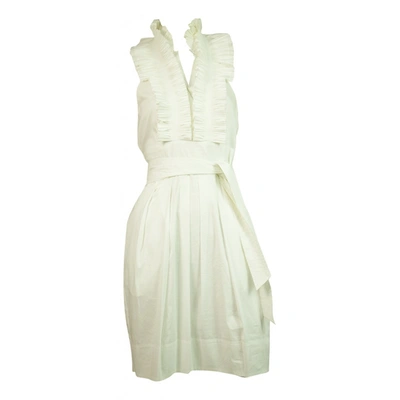 Pre-owned Bcbg Max Azria Mini Dress In White