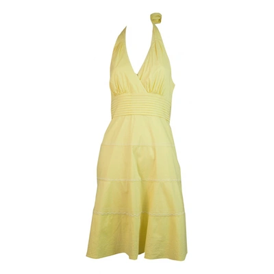 Pre-owned Bcbg Max Azria Mini Dress In Yellow