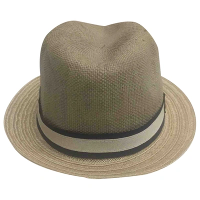 Pre-owned Massimo Dutti Beige Wicker Hat