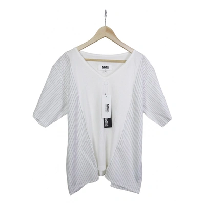 Pre-owned Mm6 Maison Margiela T-shirt In White