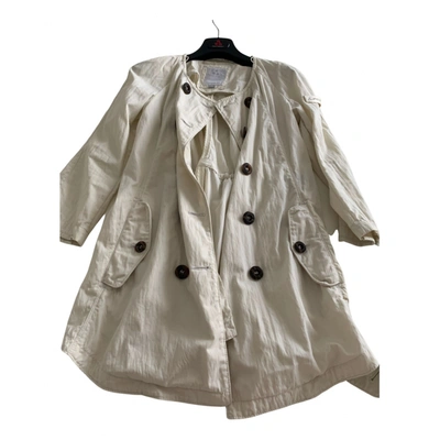 Pre-owned Peuterey Coat In White