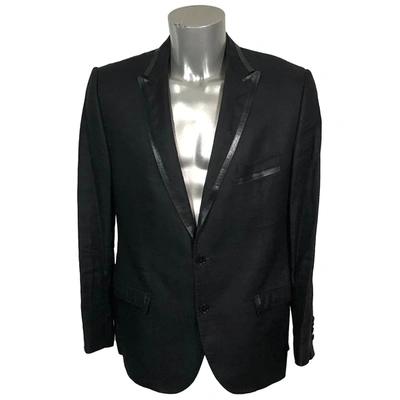 Pre-owned Dolce & Gabbana Linen Vest In Black