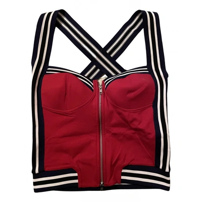 Pre-owned Moschino Love Camisole In Red