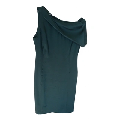 Pre-owned Armani Collezioni Silk Dress In Green