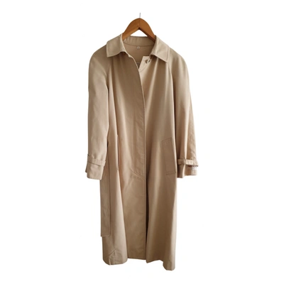 Pre-owned Fred Perry Trench Coat In Camel