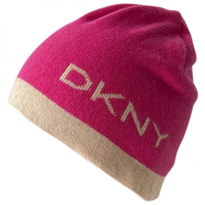 Pre-owned Dkny Cashmere Beanie In Orange