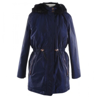 Pre-owned Ted Baker Coat In Blue