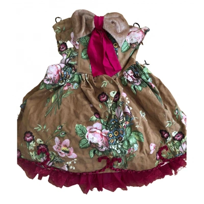 Pre-owned Manoush Mini Dress In Brown