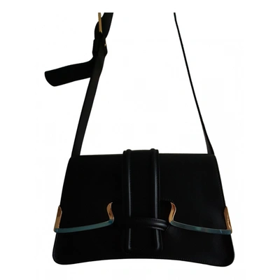 Pre-owned Alberta Ferretti Leather Handbag In Black