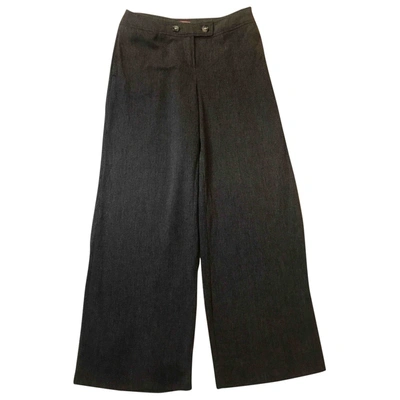 Pre-owned Max & Co Wool Large Pants In Brown