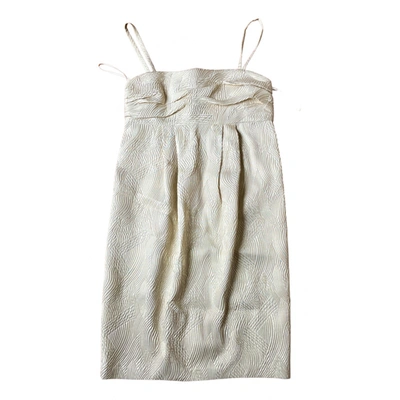 Pre-owned Moschino Cheap And Chic Silk Dress In Gold