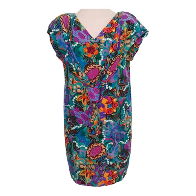 Pre-owned Pierre Cardin Silk Mid-length Dress In Multicolour