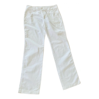 Pre-owned Aspesi Chino Pants In White